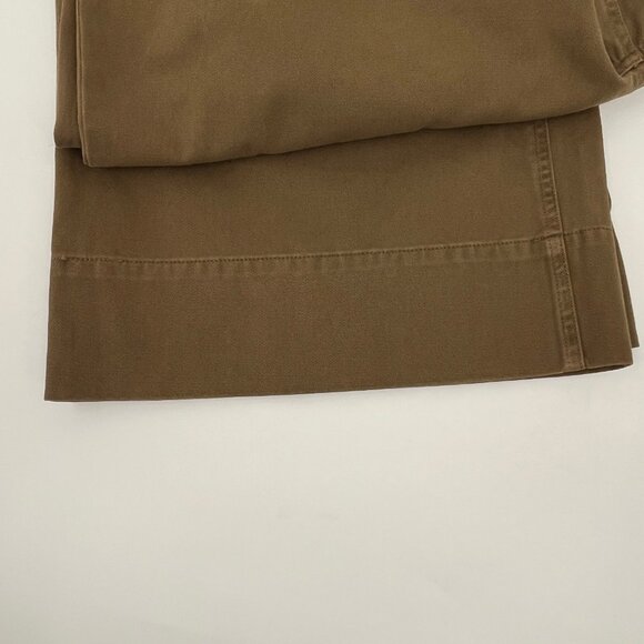 Apiece Apart Merida Pants Size 14 Olive Cotton Relaxed Straight High Waist - Picture 7 of 13